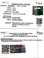 Load image into Gallery viewer, 5.62/CT Natural Panna Stone with Govt. Lab Certificate-6771