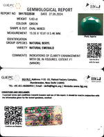 Load image into Gallery viewer, 5.63/CT Natural Panna Stone with Govt. Lab Certificate-1665