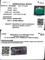 Load image into Gallery viewer, 3.84/CT Natural Panna Stone with Govt. Lab Certificate-12210