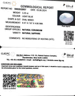 Load image into Gallery viewer, 3.20/CT Natural Blue Sapphire with Govt Lab Certificate-4551