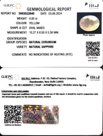 Load image into Gallery viewer, 4.00/CT Natural Ceylonese Pukhraj with Govt Lab Certificate-6771