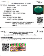 Load image into Gallery viewer, 4.54/CT Natural Panna Stone with Govt. Lab Certificate-1665