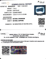Load image into Gallery viewer, 7.34/CT Natural Blue Sapphire with Govt Lab Certificate-34410
