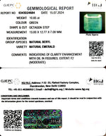 Load image into Gallery viewer, 10.85/CT Natural Panna Stone with Govt. Lab Certificate-4551