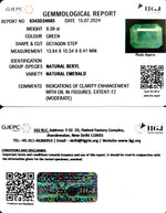 Load image into Gallery viewer, 9.39/CT Natural Panna Stone with Govt. Lab Certificate-3441