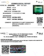 Load image into Gallery viewer, 4.75/CT Natural Panna Stone with Govt. Lab Certificate-6771