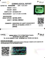 Load image into Gallery viewer, 6.42/CT Natural Panna Stone with Govt. Lab Certificate-16650
