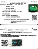 Load image into Gallery viewer, 4.72/CT Natural Panna Stone with Govt. Lab Certificate-12210