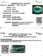 Load image into Gallery viewer, 4.17/CT Natural Panna Stone with Govt. Lab Certificate-23310