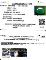 Load image into Gallery viewer, 2.78/CT Natural Panna Stone with Govt. Lab Certificate-3441