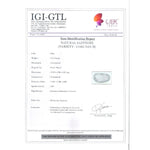 Load image into Gallery viewer, 3.51/CT Natural Blue Sapphire with Govt Lab Certificate-BLUSA9T