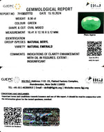 Load image into Gallery viewer, 8.56/CT Natural Panna Stone with Govt. Lab Certificate-3441