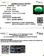 Load image into Gallery viewer, 7.52/CT Natural Panna Stone with Govt. Lab Certificate-4551