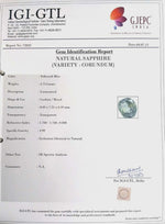 Load image into Gallery viewer, 4.68/CT Natural Pitambari Sapphire with Govt Lab Certificate-72022