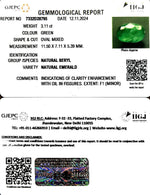 Load image into Gallery viewer, 3.11/CT Natural Panna Stone with Govt. Lab Certificate-6771