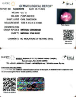 Load image into Gallery viewer, 6.77/CT Natural Star Ruby with Govt. Lab Certificate-5661