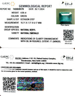 Load image into Gallery viewer, 4.06/CT Natural Panna Stone with Govt. Lab Certificate-34410