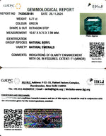 Load image into Gallery viewer, 6.77/CT Natural Panna Stone with Govt. Lab Certificate-23310