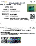 Load image into Gallery viewer, 7.53/CT Natural Panna Stone with Govt. Lab Certificate-34410