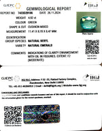 Load image into Gallery viewer, 4.92/CT Natural Panna Stone with Govt. Lab Certificate-23310