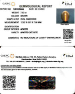 Load image into Gallery viewer, 7.63/CT Natural Apatite Cat's Eye with Govt. Lab certificate-1221