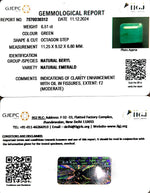 Load image into Gallery viewer, 6.51/CT Natural Panna Stone with Govt. Lab Certificate-4551