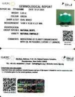 Load image into Gallery viewer, 5.50/CT Natural Panna Stone with Govt. Lab Certificate-8991