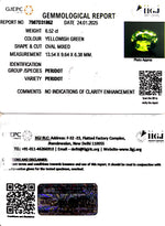 Load image into Gallery viewer, 6.52/CT Natural Peridot Stone With Govt. Lab Certificate-7987D31862