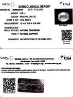 Load image into Gallery viewer, 3.99/CT Natural White Sapphire with Govt Lab Certificate-8039D32162
