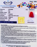 Load image into Gallery viewer, 6.05/CT Italian Triangular Red Coral-(1332)