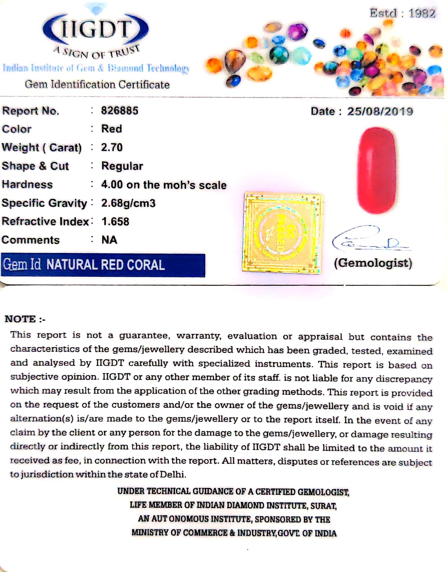 2.70/CT Natural Italian Moonga-826885