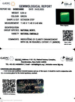 Load image into Gallery viewer, 6.64/CT Natural Panna Stone with Govt. Lab Certificate