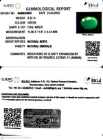 Load image into Gallery viewer, 8.32/CT Natural Panna Stone with Govt. Lab Certificate