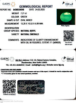 Load image into Gallery viewer, 7.21/CT Natural Panna Stone with Govt. Lab Certificate