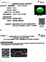 Load image into Gallery viewer, 7.45/CT Natural Panna Stone with Govt. Lab Certificate