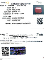 Load image into Gallery viewer, 3.95/CT Natural Ruby with Govt. Lab Certificate