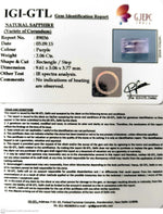 Load image into Gallery viewer, 2.06/CT Natural Purple Sapphire with Govt. Lab Certificate-89036