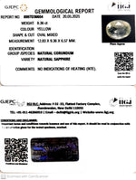 Load image into Gallery viewer, 8.36/CT Natural Yellow Sapphire With Govt Lab Certificate (16650)