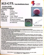 Load image into Gallery viewer, 8.10/CT Natural Ruby with Govt. Lab Certificate-91151