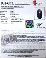 Load image into Gallery viewer, 8.85 Ratti Natural Scapolite Cat's Eye with Govt. Lab Certified-(1221)