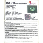 Load image into Gallery viewer, 3.71 Ratti Natural Panna Stone with Govt. Lab Certificate (34410)