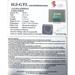 Load image into Gallery viewer, 3.71/CT Natural Emerald Stone with Govt. Lab Certificate (12210)