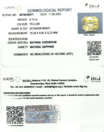 Load image into Gallery viewer, 8.14/CT Natural Yellow Sapphire With Govt Lab Certificate (67710)