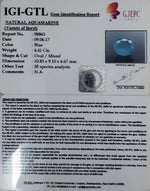 Load image into Gallery viewer, 4.41/CT Natural Aquamarine with Govt Lab Certificate-1221