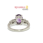 Load image into Gallery viewer, 3.58/GM AMETHYST ZIRCON RING Earrings - G0522