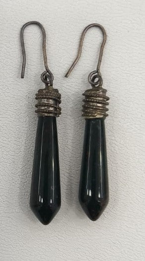6.30/GM AGATE RAJWARA SILVER EARRING (525.00)