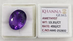 Load image into Gallery viewer, 13.35/CT Natural Amethyst Gemstone with Govt. Lab Certificate