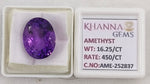 Load image into Gallery viewer, 19.25/CT Natural Amethyst Gemstone with Govt. Lab Certificate