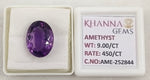 Load image into Gallery viewer, 9.00 Carat Natural Amethyst Gemstone with Govt. Lab Certificate