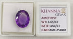Load image into Gallery viewer, 8.65/CT Natural Amethyst Gemstone with Govt. Lab Certificate